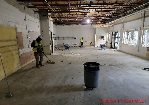 ECC - Continued Demolition & Cleaning