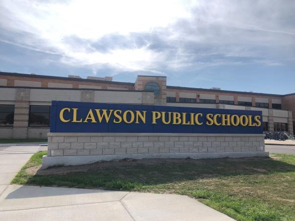 Clawson Schools – Monument Sign Complete