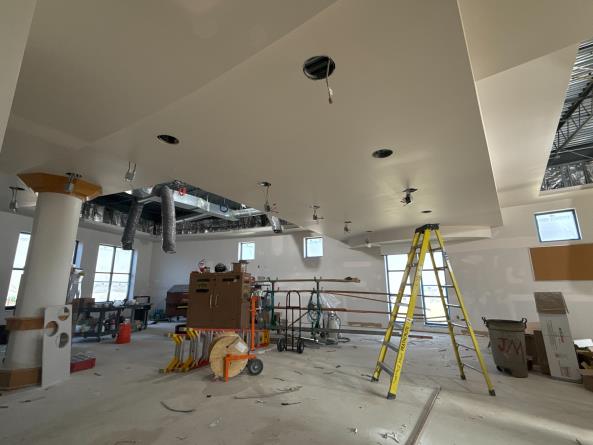 ECC - Media Center Interior Lighting in Progress