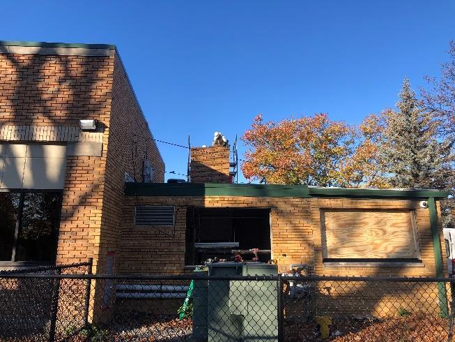 ECC - Chimney Demo & Window Install in Progress