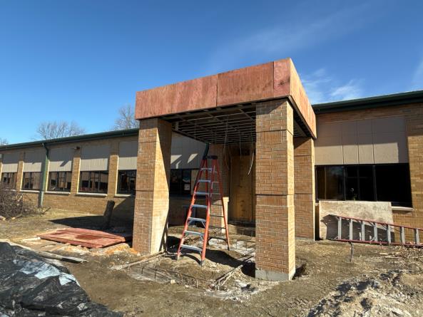 ECC - Main Office Exterior Entrance in Progress